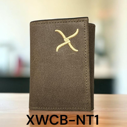 TWISTED X WALLET, TRIFOLD, DISTRESSED, TAN X