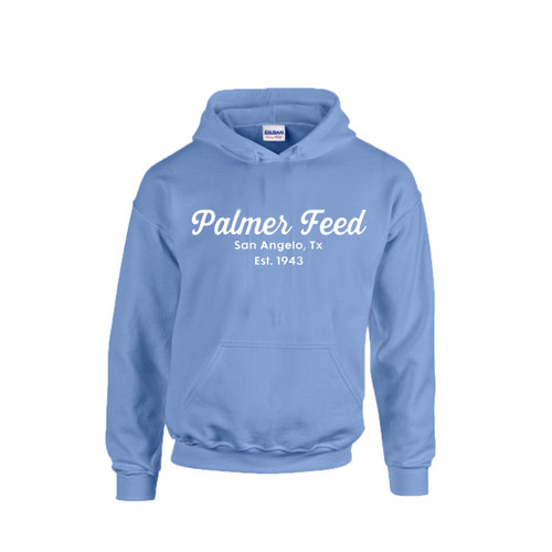 PALMER'S BASIC HOODIE, EST 1943, CAROLINA BLUE