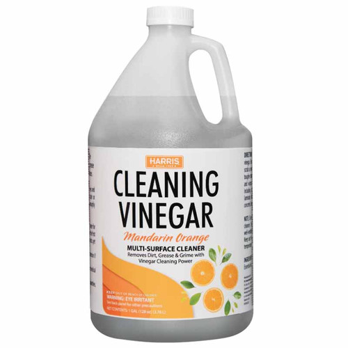 HARRIS CLEANING VINEGAR 1Gal, COMMERICAL GRADE MULTI-SURFACE CLEANER, ORANGE SCENTED