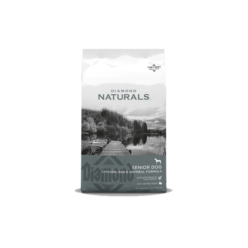 DIAMOND NATURALS, SENIOR DOG, CHICKEN/EGG/OATMEAL FORMULA 35#