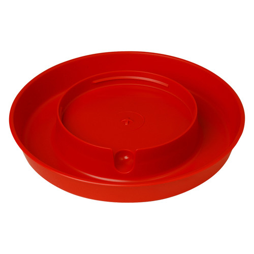 LITTLE GIANT1 GALLON PLASTIC SCREW-ON POULTRY WATERER BASE, RED, 750