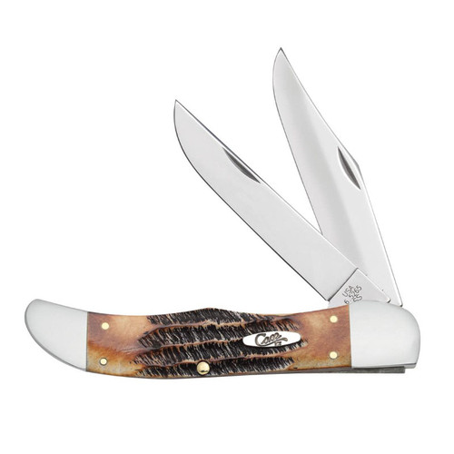 KNIFE #03574 6.5 BONESTAG FOLDING HUNTER WITH LEATHER SHEATH
