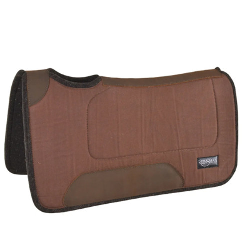 RANCHER SQUARE CONTOUR WOOL PAD, BROWN 32"X32"X1"