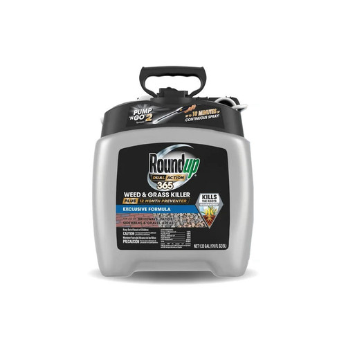 ROUNDUP DUAL ACTION 365 WEED & GRASS KILLER PLUS 12 MONTH PREVENTER WITH
PUMP 'N GO 2 SPRAYER, 1.33 Gal
