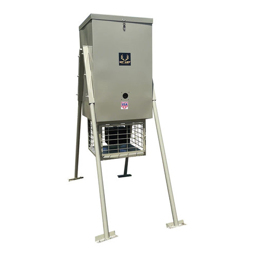 HIT LIST DEER FEEDER STAND & FILL BROADCAST FEEDER 650 LBS (GALV)