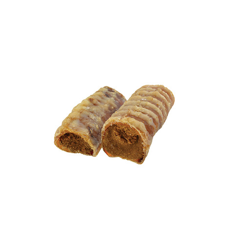 STUFFED WINDEES, 2pk, PEANUT BUTTER FLAVOR FILLED BEEF TRACHEA , JONES ALL-NATURAL CHEWS