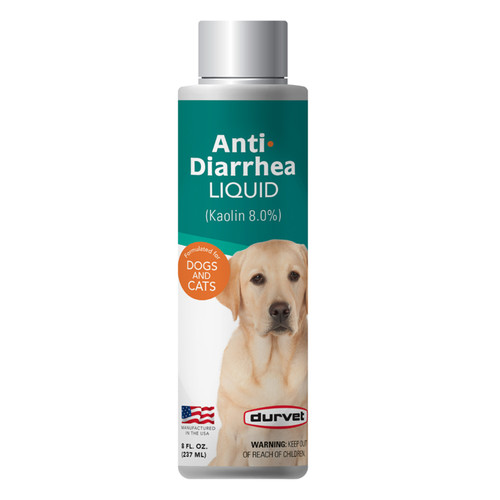 DURVET ANTI-DIARRHEA LIQUID 8oz, FOR DOGS & CATS
