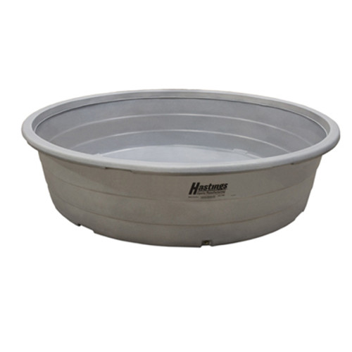 8' ROUND POLY TANK 580gal LIGHT GREY, STOCK TANK, HASTINGS, 310-050