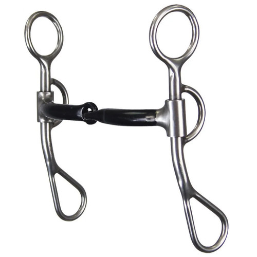 SNAFFLE, ARGENTINE, S IRON, 6" CHEEKS 51/2" MOUTH, 402-550