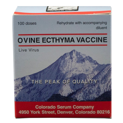 COLORADO SERUM SOREMOUTH 100 DOSE, OVINE ECTHYMA