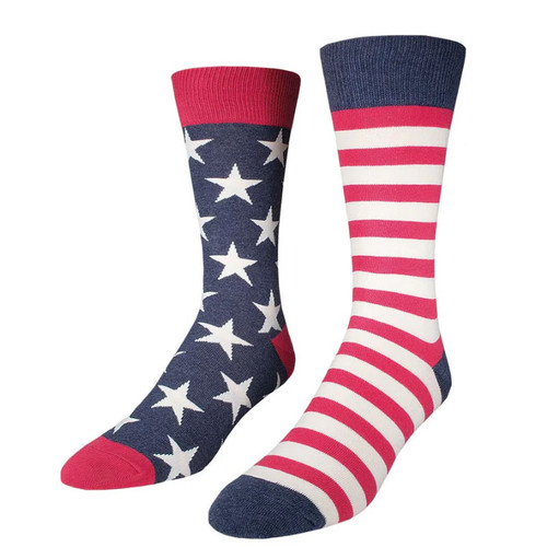 FLAG, VINTAGE BLUE SOCKS, SIZE 10-13, MNC337-VBL