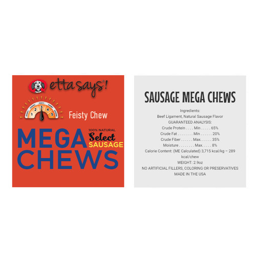 *D SELECT 10" MEGA SAUSAGE FALAVORED CHEW