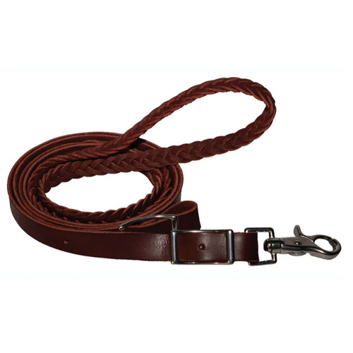 3/4" x 8', PLAITED ROPING REIN- LATIGO