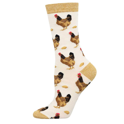WHICH CAME FIRST?, IVORY HEATHER SOCKS, SIZE 9-11, WBN3003-HIV
