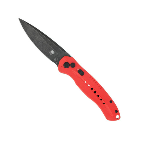KNIFE COBRATEC RED DIABLO SIDE BUTTON AUTOMATIC, COBRA TEC