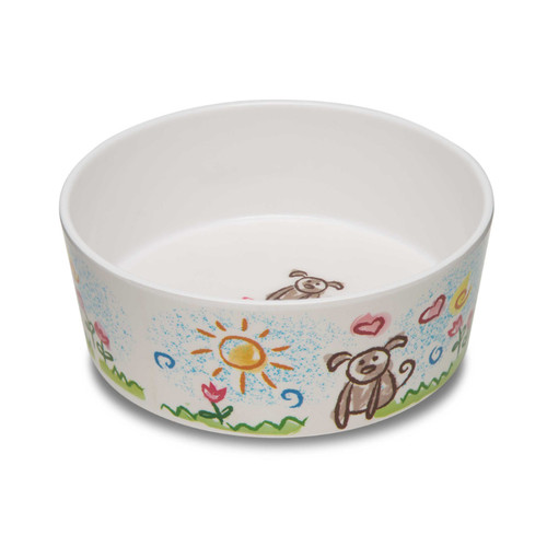 LOVING PETS DOLCE MODERNA BOWL, PUPPY FOREVER, SMALL