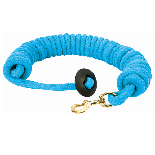 3/4" X 25' ROUNDED COTTON LUNGE LINE, HURRICANE BLUE 35-1916-BL