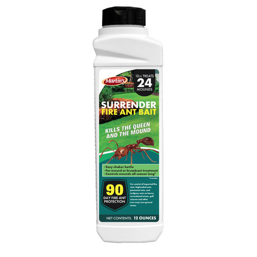 MARTIN'S SURRENDER FIRE ANT BAIT 12oz (TREATS 24 MOUNDS)