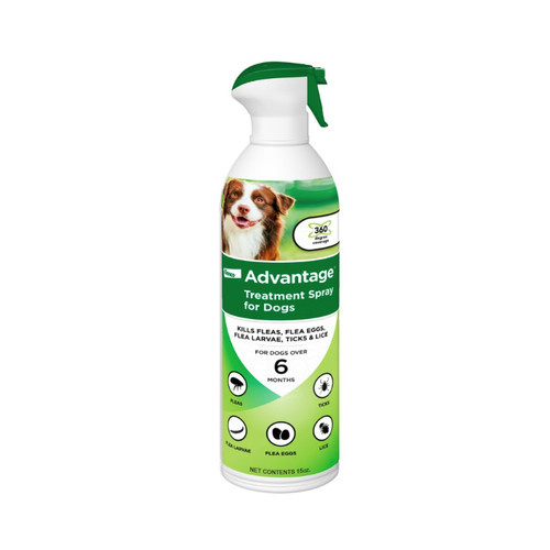 ADVANTAGE DOG FLEA TREATMENT SPRAY 15 OZ, ELANCO