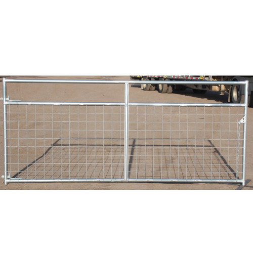 GATE, 12'x50" RGC 3 BAR WITH 4X4 MESH, GALVANIZED 1 3/4" TUBING, 837-010 GATE, 12'x50" RGC 3 BAR WITH 4X4 MESH, GALVANIZED 1 3/4" TUBING, 837-010