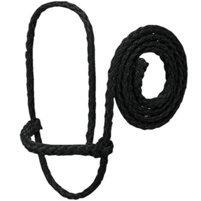 POLY ROPE SHEEP HALTER BLACK