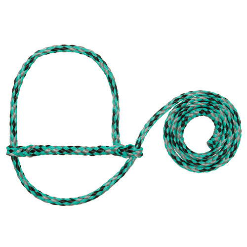 POLY ROPE SHEEP HALTER MINT/BLACK/GRAY