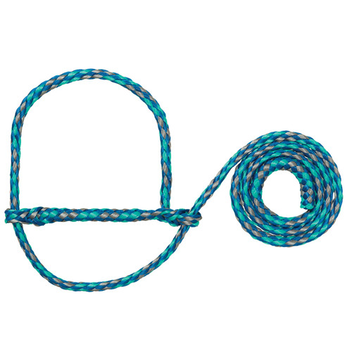 POLY ROPE SHEEP HALTER BLUE/MINT/GRAY