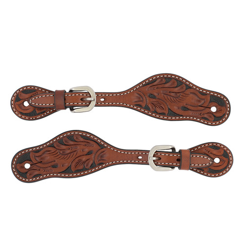 SPUR STRAP, LADY, CARV CHESTNUT