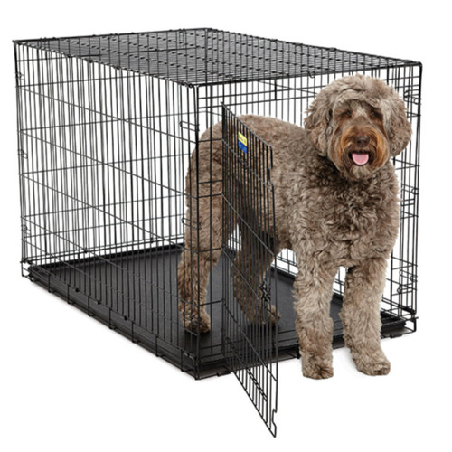 48" CONTOUR SINGLE DOOR DOG CRATE, MID-WEST