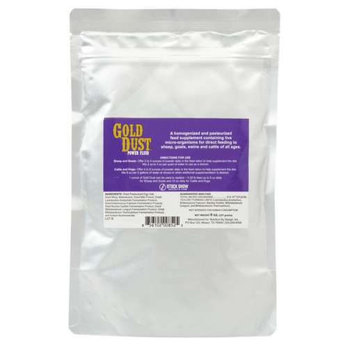 STOCK SHOW SECRET GOLD DUST, 8oz, 70-1093-8