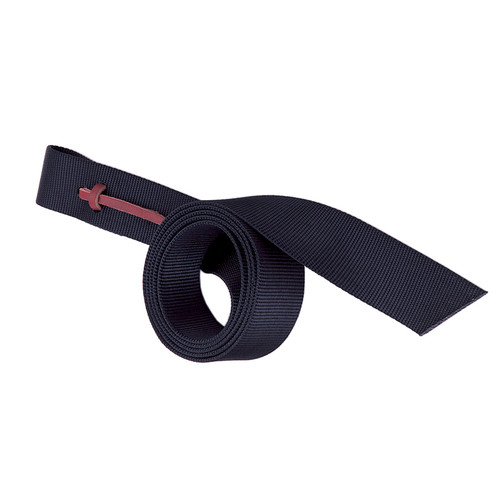 NYLON LATIGO WITH HOLES, 1 3/4"x70" BLACK 35-3050-BK