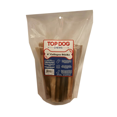 6" COLLAGEN STICKS, 1#, TOP DOG