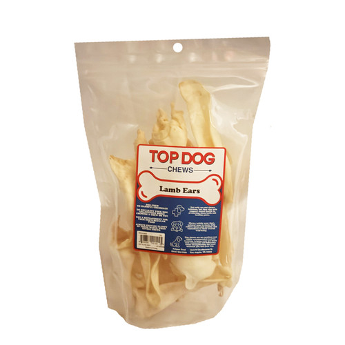 4oz LAMB EARS, TOP DOG