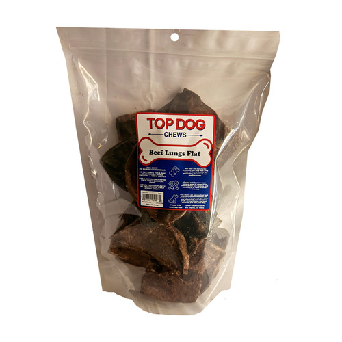 FLAT BEEF LUNGS, 1/2#, TOP DOG