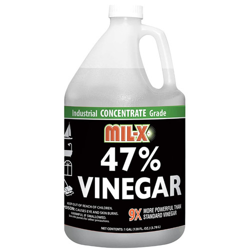 HARRIS MIL-X 47% VINEGAR, EXTRA STRENGTH, 1Gal,  INDUSTRIAL GRADE CONCENTRATE