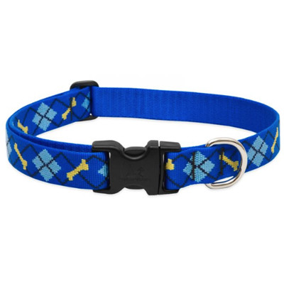 LUPINE, 3/4" 13-22" DAPPER DOG, ADJUSTABLE DOG COLLAR