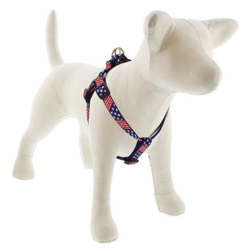 LUPINE, 3/4" 15-25" OLD GLORY, STEP IN HARNESS FOR DOGS