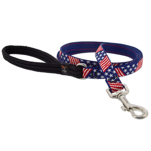LUPINE, 3/4"X4' OLD GLORY, DOG LEASH