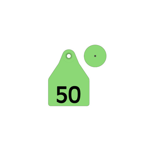 SHEARWELL TAGS LARGE GREEN 26-50