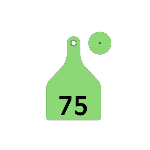 SHEARWELL TAGS XLARGE GREEN 51-75