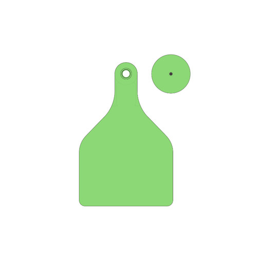 SHEARWELL TAGS XLARGE GREEN BLANK