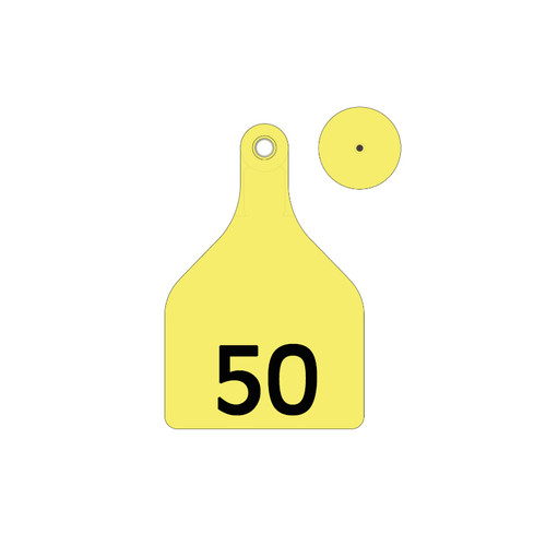 SHEARWELL TAGS XLARGE YELLOW 26-50