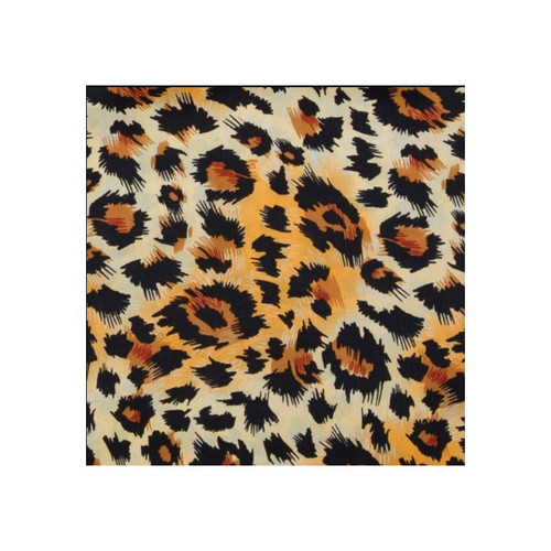 WILD RAG, #7 CHARMEUSE CHEETAH SILK