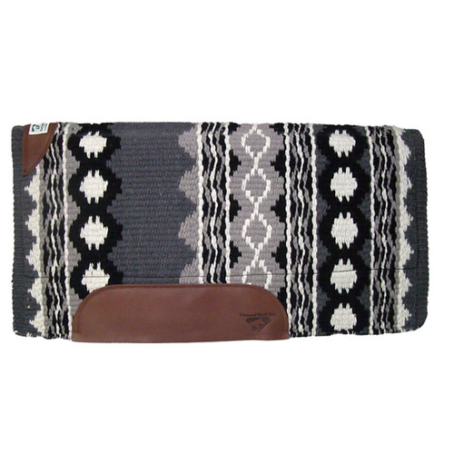 DIAMOND WOOL SHOW PAD RIVERLAND GREY BLACK 36x34