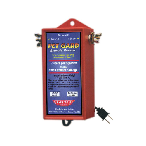 PARMAK PET-GARD ELECTRIC FENCE CHARGER, 110-120 VOLT, AC OPERATED, MODEL PG-50