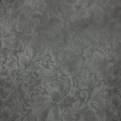 WILD RAG, JACQUARD CHARCOAL 100% SILK