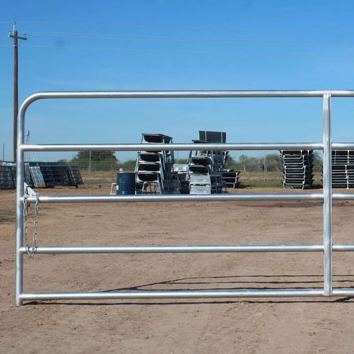 GATE, 5 BAR RANGER HEAVY DUTY PASTURE GATE, GALVANIZED 1 5/8" TUBING