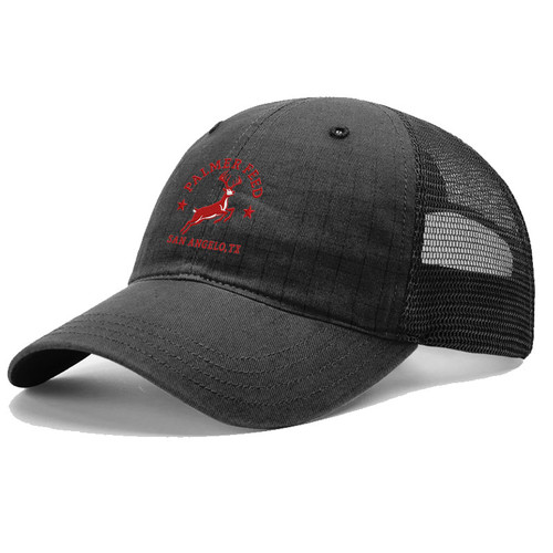 PALMER'S RELAXED TACTICAL CAP BLACK, RED DEER LOGO EMBROIDERY