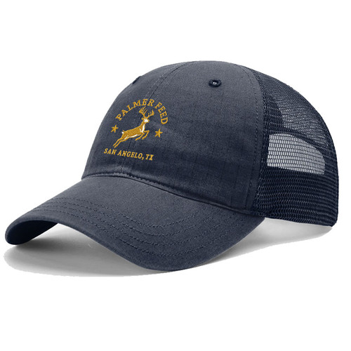 PALMER'S RELAXED TACTICAL CAP NAVY, RED DEER LOGO EMBROIDERY