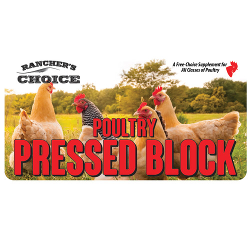 RANCHER'S CHOICE POULTRY PRESSED BLOCK 25 lb